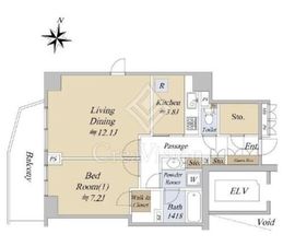 パークハウス楠郷臺 8階 間取り図