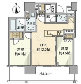 パークホームズ浅草橋 13階 間取り図