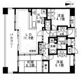 パークスクエアネオス横浜 12階 間取り図