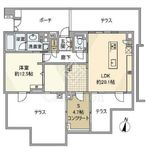 パークホームズ横濱松ヶ丘 1階 間取り図