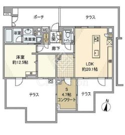 パークホームズ横濱松ヶ丘 1階 間取り図