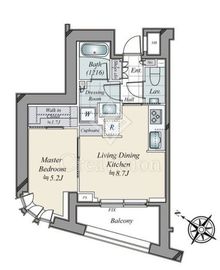 パークコート恵比寿 9階 間取り図