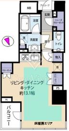 クレッセント三鷹ザ・タワー 18階 間取り図