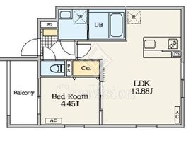 Alivis東日暮里 303 間取り図