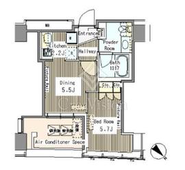 マイタワーレジデンス 1204 間取り図