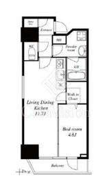 エルスタンザ駒形 801 間取り図