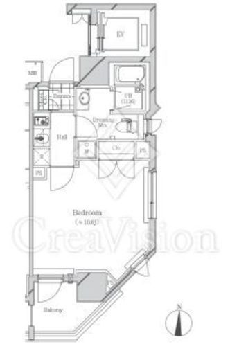 フトゥールス南麻布 904 間取り図