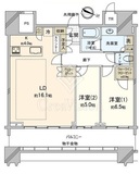 パークコート文京小石川ザ・タワー 13階 間取り図