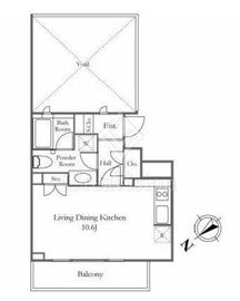 グランブリエ横濱山下公園 5階 間取り図