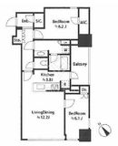 パークコート山下公園 5階 間取り図