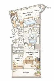 三田ガーデンヒルズ EAST HILL 6階 間取り図