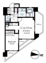 プレール・ドゥーク世田谷代田 3階 間取り図