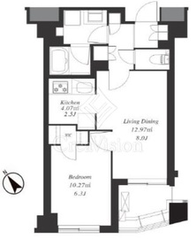 フレンシア田端南 404 間取り図