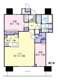 THE TOYOSU TOWER 39階 間取り図