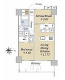 サンクレイドル浅草Ⅲ 8階 間取り図