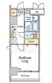 クレストコート志村坂上 4階 間取り図