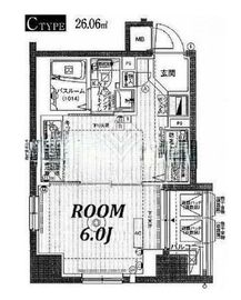 エステムプラザ両国北斎通り 3階 間取り図