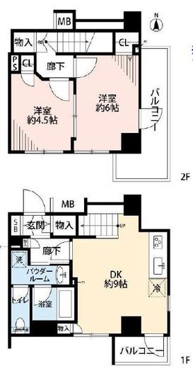 パートナーシップアパートメント 506 間取り図