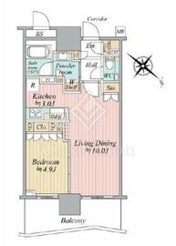 ブランズタワー豊洲 37階 間取り図