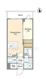 La Douceur志茂 (ラドゥセール志茂) 509 間取り図