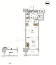 RJRプレシア蒲田 210 間取り図