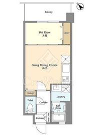 ウィルテラス押上 504 間取り図