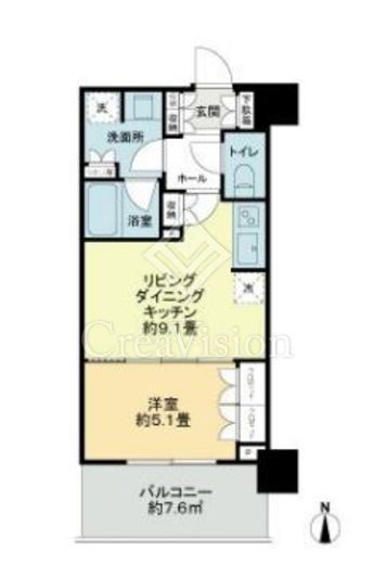 パークシティ中野ザタワーエアーズ 8階 間取り図