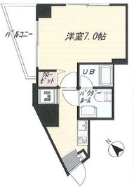 フジヨシ白金高輪アジールコート 401 間取り図