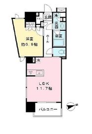 メゾンカルム代々木公園 401 間取り図