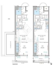 パークアクシス文京本郷 304 間取り図