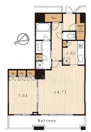 芝浦アイランド グローヴタワー 42階 間取り図