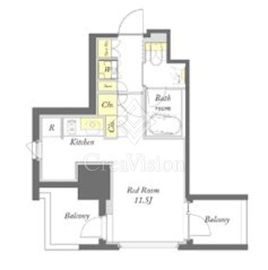 プライムメゾン入谷 1201 間取り図