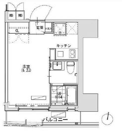 グランディオール広尾テラス 203 間取り図