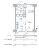 パークアクシス品川天王洲アイル 628 間取り図