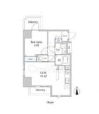 スカイグランデ新御徒町 204 間取り図