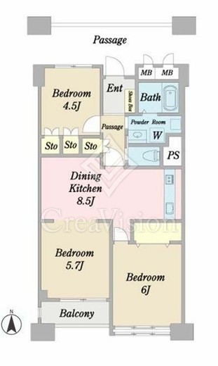 飯田橋セントラルプラザ 12階 間取り図