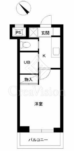スカイコート日本橋第2 5階 間取り図