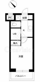スカイコート日本橋第2 5階 間取り図