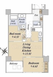 ガレリア・マーレ日本橋 2階 間取り図