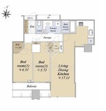 ワールドシティタワーズ アクアタワー 4階 間取り図