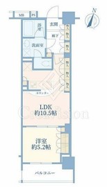 グローリオ新中野ブランデコ 10階 間取り図