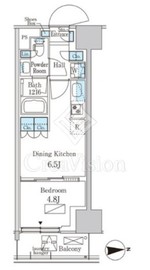 パークアクシス品川天王洲アイル 624 間取り図