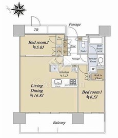 シティタワー綾瀬 22階 間取り図
