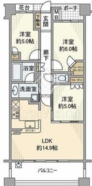 プラウド横濱鶴見 3階 間取り図