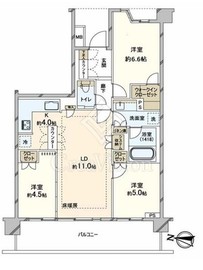 オーベル鷺沼マスターレジデンス 4階 間取り図