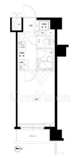 ルーブル川崎伍番館 4階 間取り図