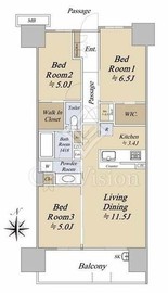 シティテラス金町 3階 間取り図