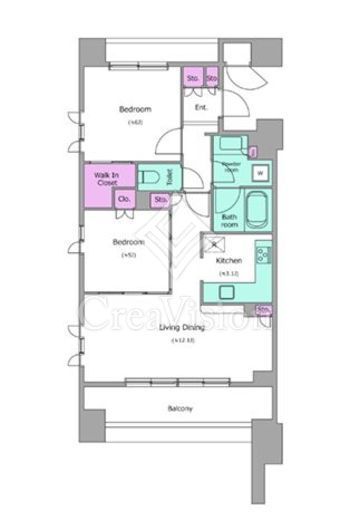 レジディア水道橋 1001 間取り図