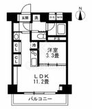 渋谷藤和コープ 3階 間取り図