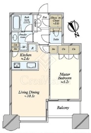 青山パークタワー 8階 間取り図